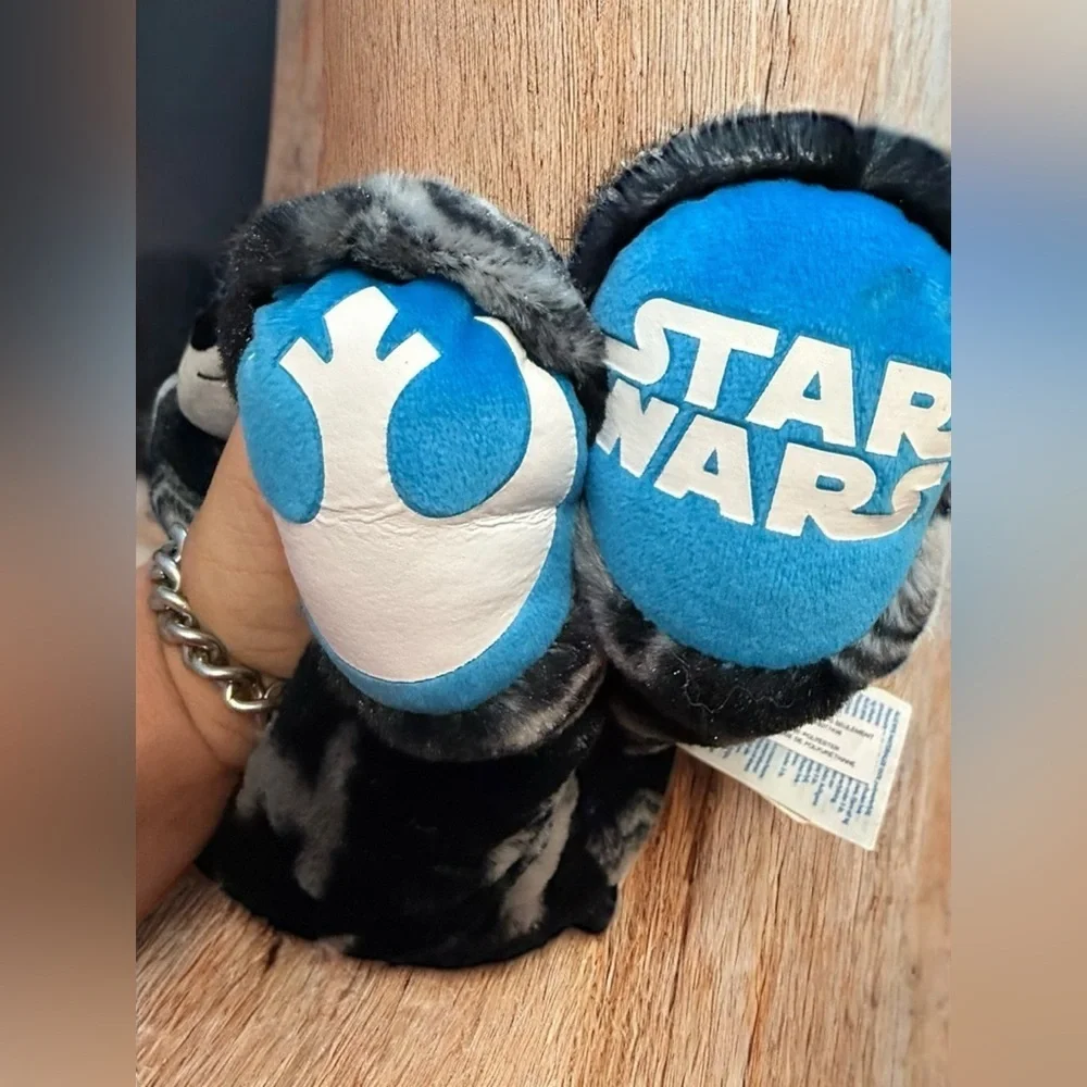 Build-A-Bear Star Wars Black Plush Teddy Bear with Rebel Alliance Pattern